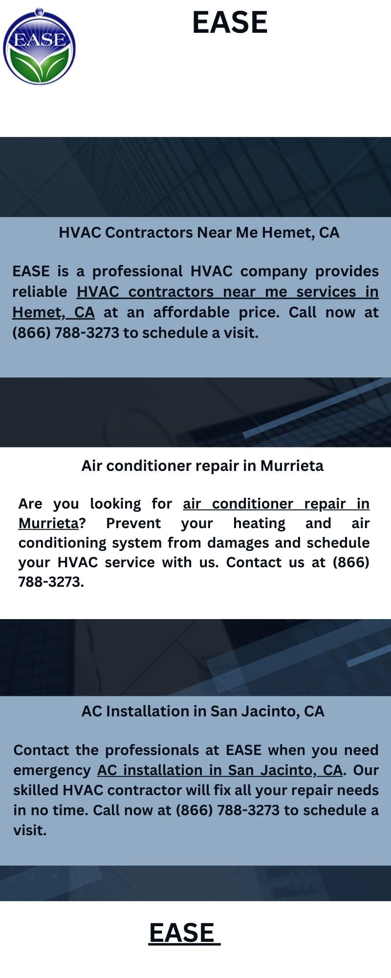 HVAC Contractors Near Me Hemet, CA - Ease socal - Medium