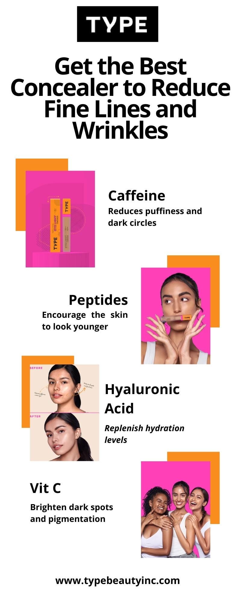 Get the Best Concealer to Reduce Fine Lines and Wrinkles TypeBeauty