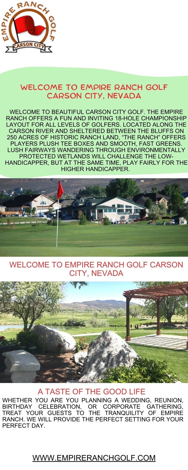 Empire Ranch Golf — Lake Tahoe Golf Course Tee Times Empriegolf Medium