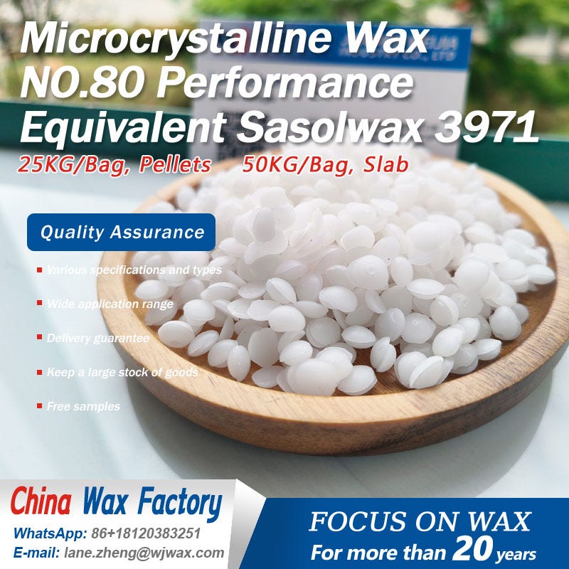 Microcrystalline Wax NO.80 Performance Equivalent Sasolwax 3971, by Lane  Zheng