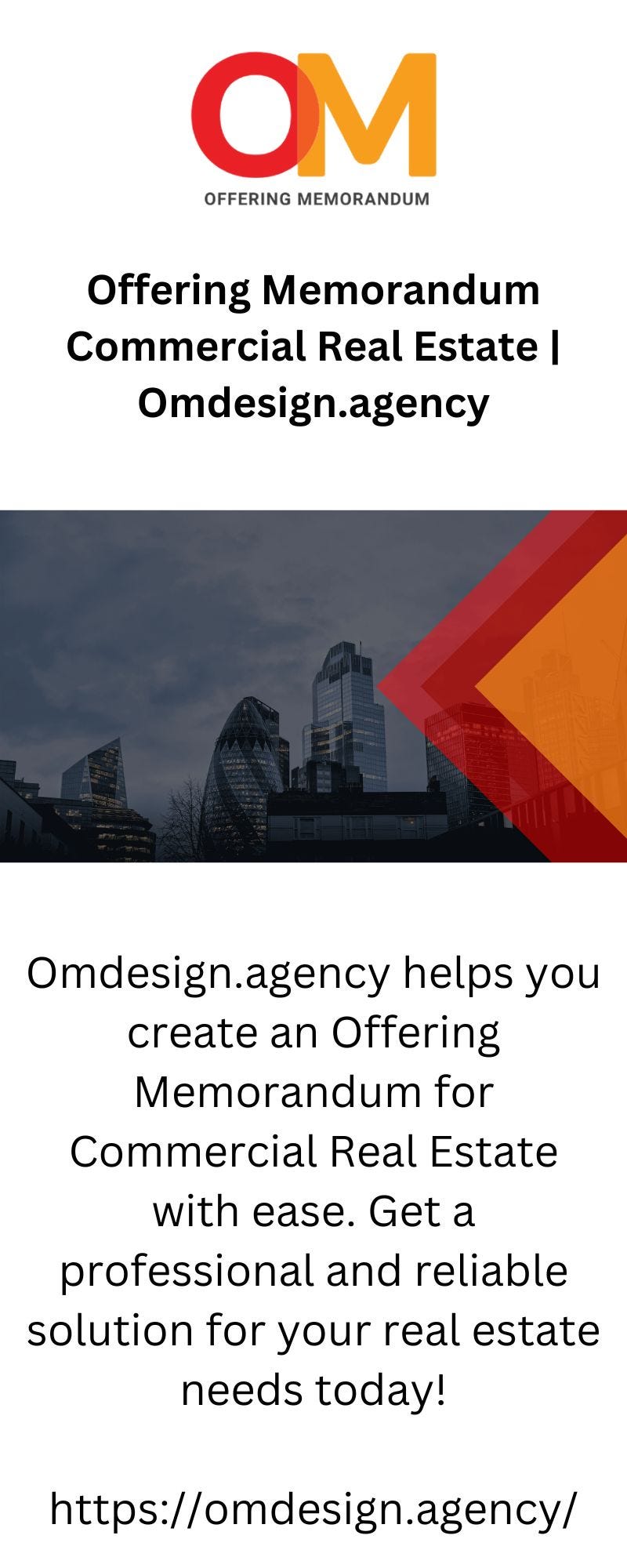 Offering Memorandum Commercial Real Estate Omdesign.agency Omdesign Agency Medium