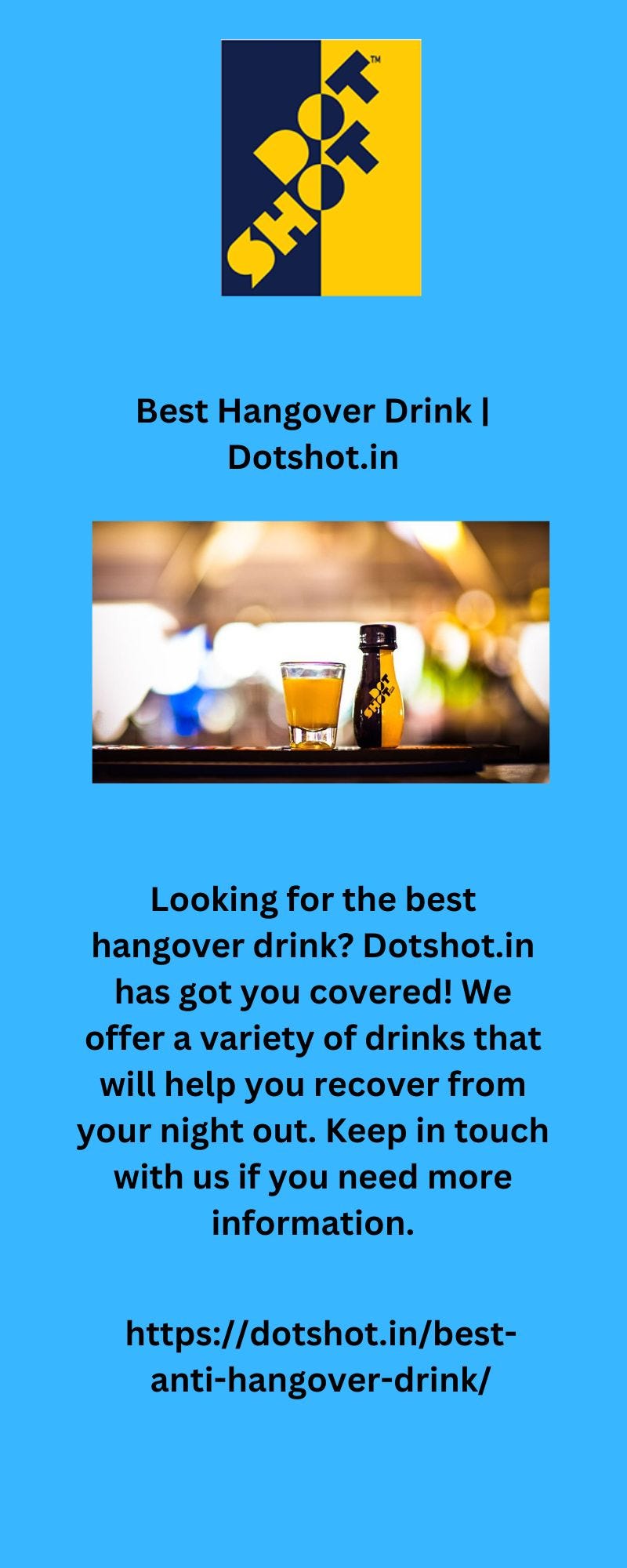 Best Hangover Drink Dotshot.in Dotshot Medium