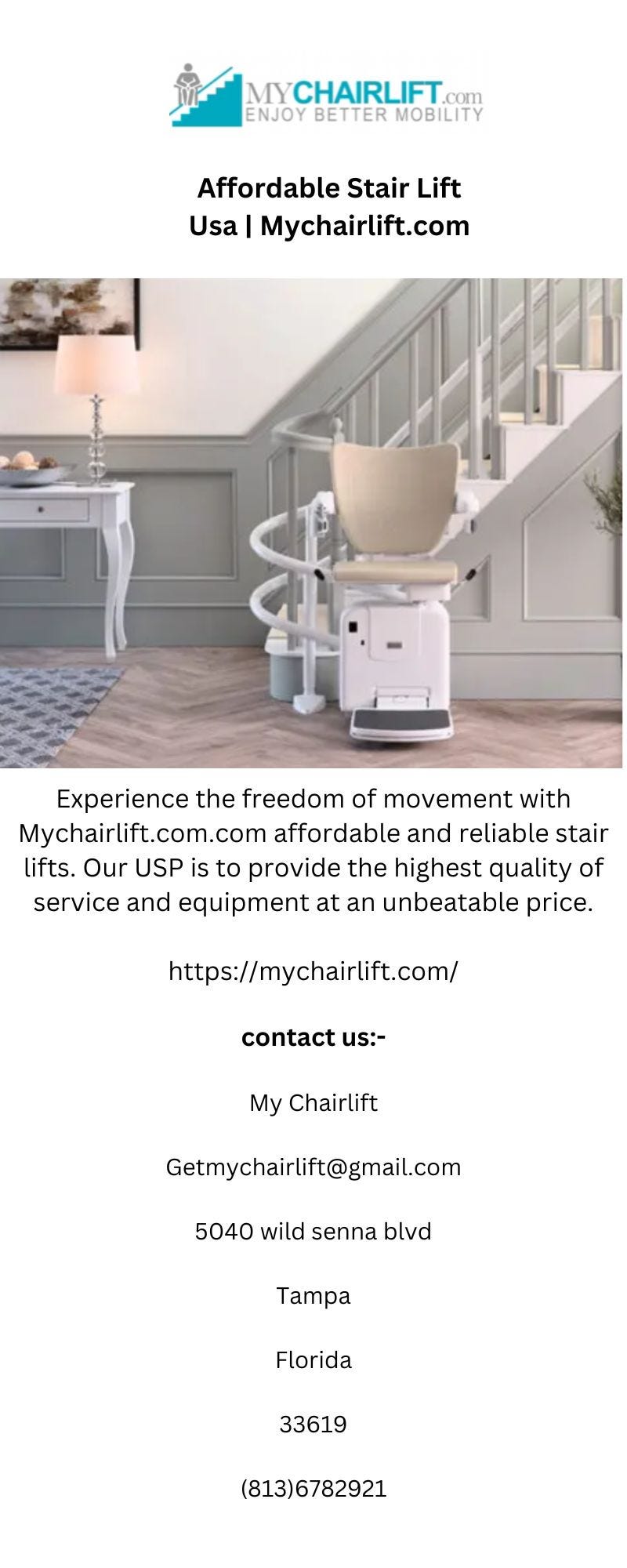 Affordable Stair Lift Usa My Chairlift Medium