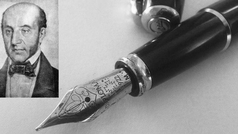 Who invented the fountain pen?. Petrache Poenaru is a Romanian inventor… |  by WritEon | Medium