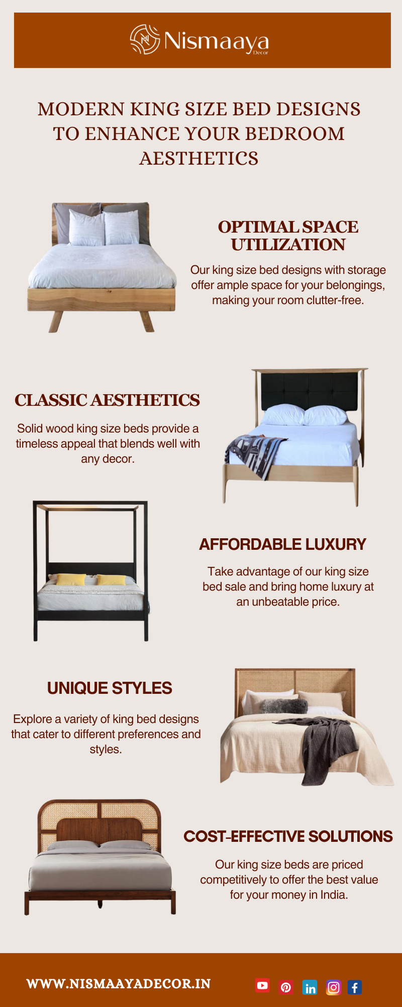 Modern King Size Bed Designs to Enhance Your Bedroom Aesthetics ...