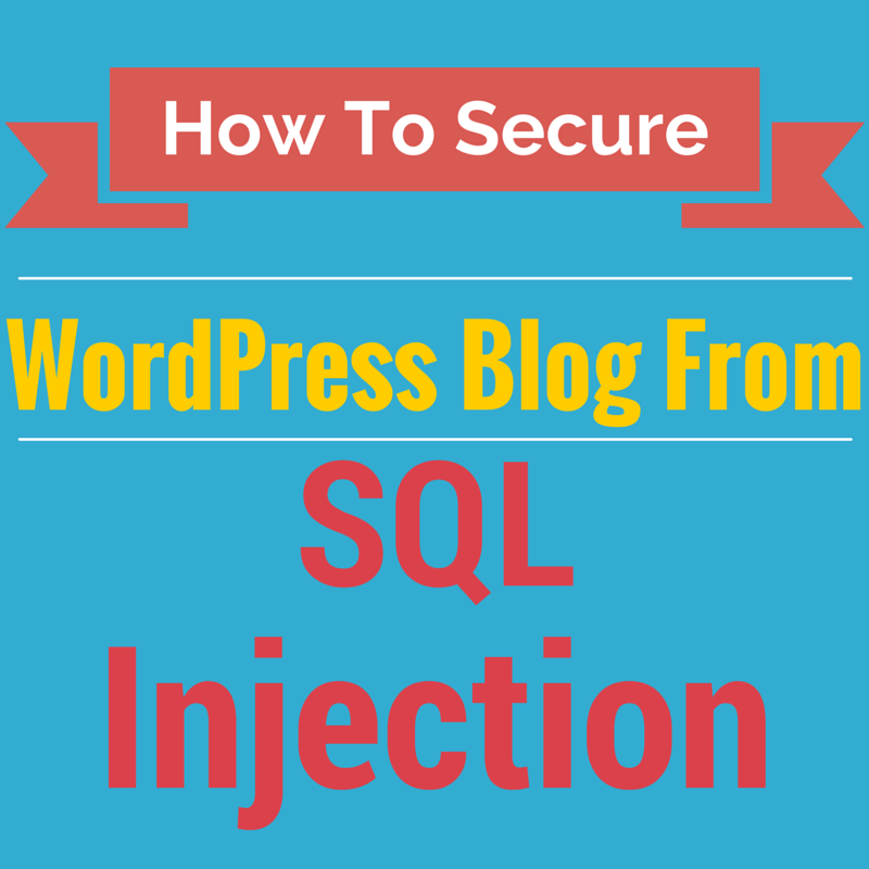 How To Protect WordPress From SQL Injection | by Nitish Sharma | Medium