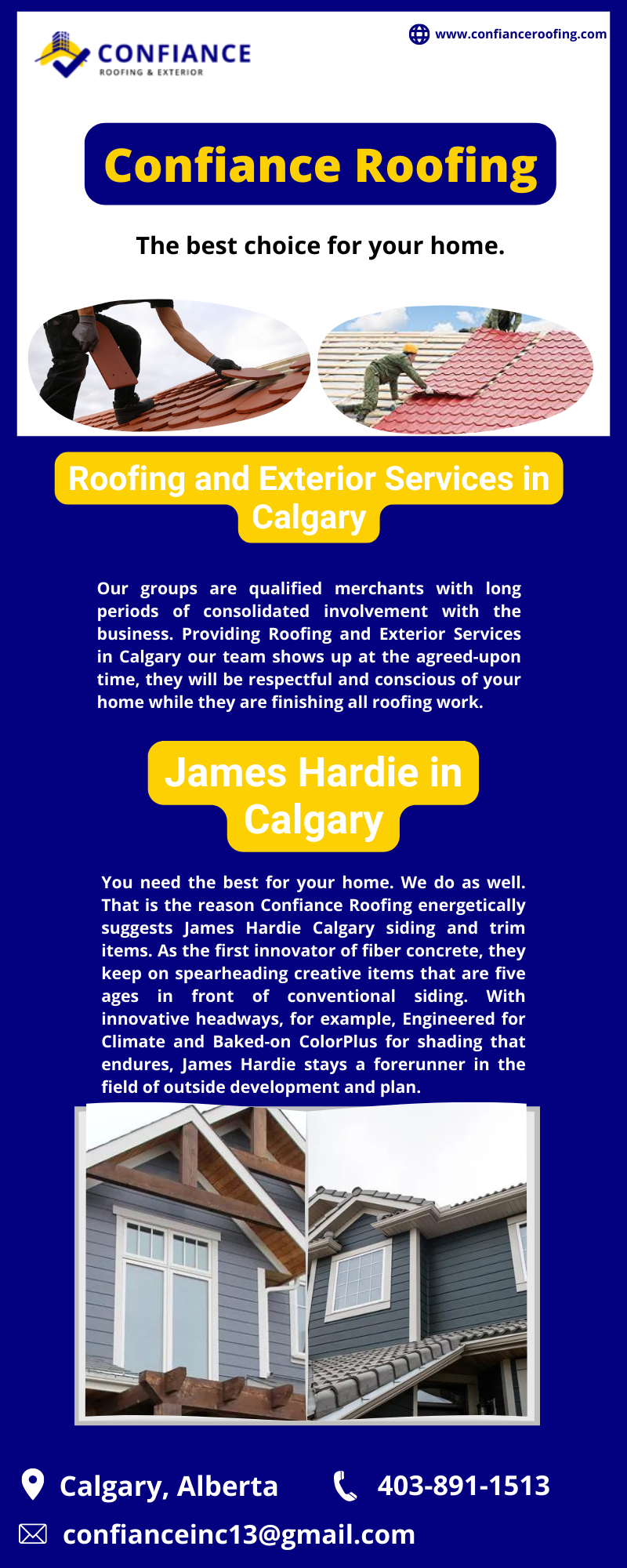 James Hardie Calgary Roofing and Exterior Services Calgary