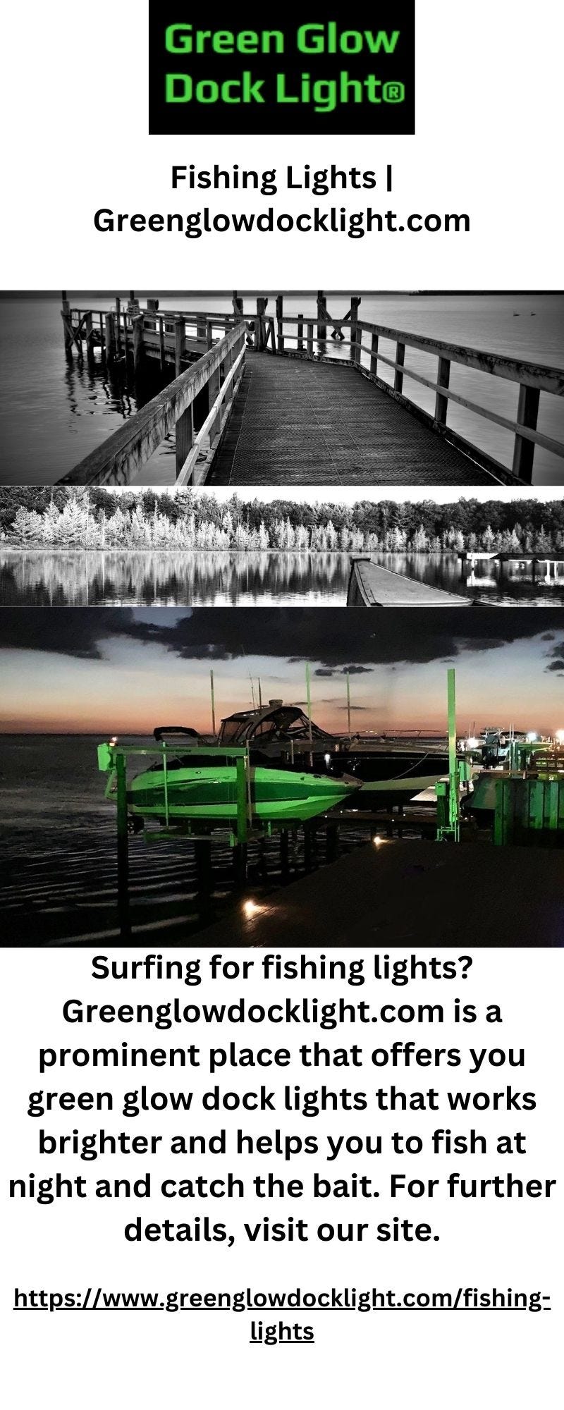 Fishing Lights  Greenglowdocklight.com - Green Glow Dock Light LLC - Medium
