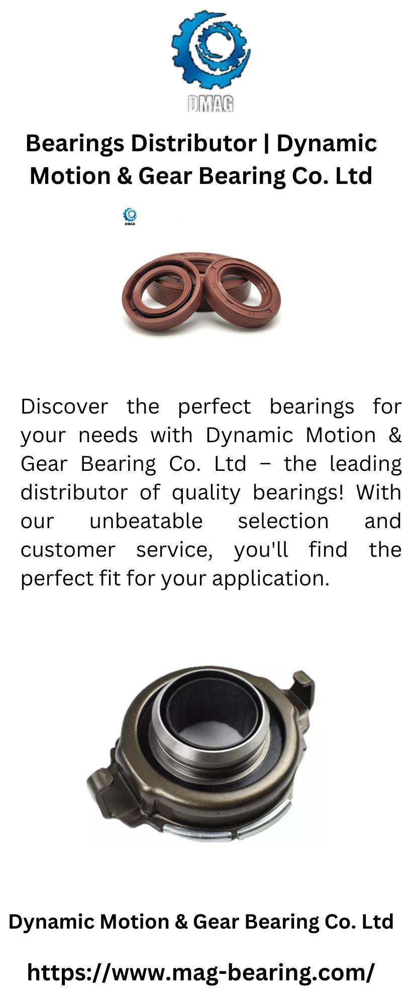 Bearings Distributor Dynamic Motion & Gear Bearing Co. Ltd Discover