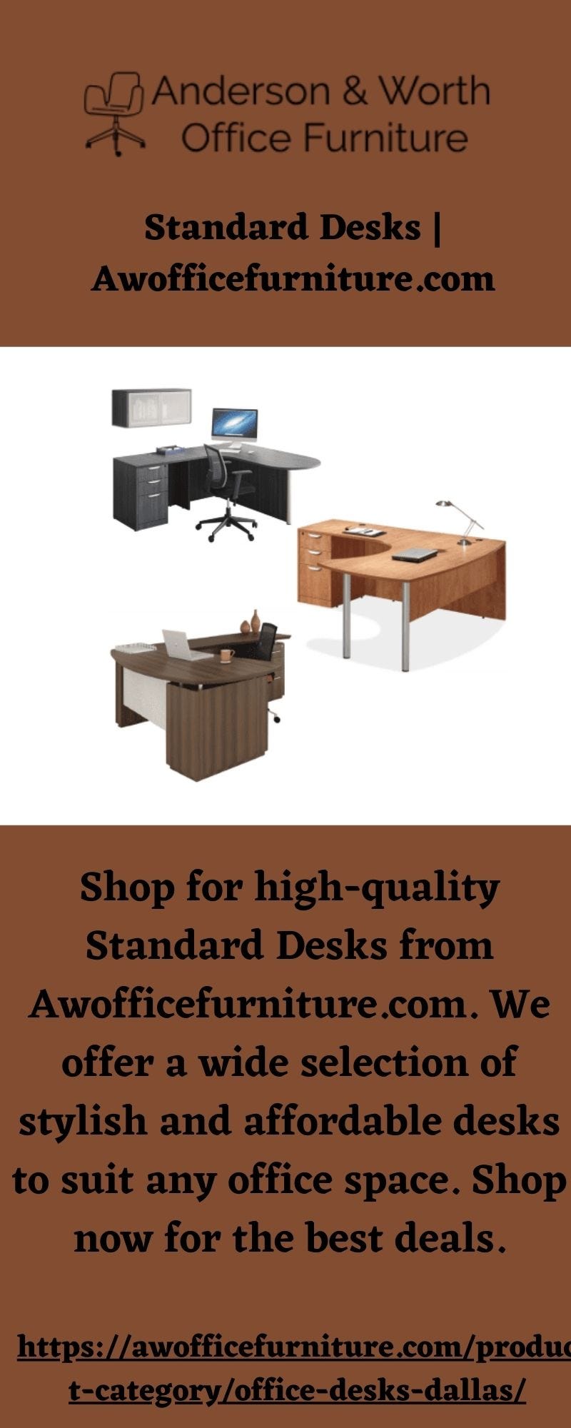 Standard Desks Anderson & Worth Office