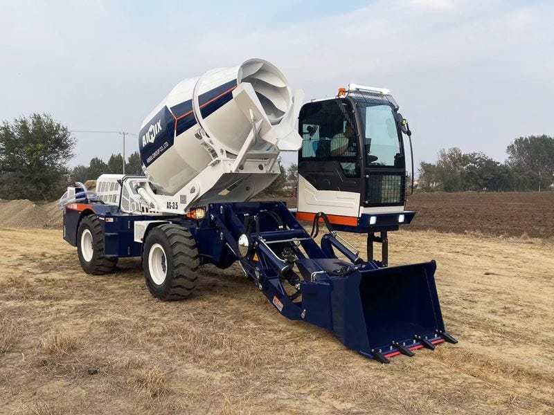 Portable Concrete Mixer with Wheels — Compact Design for Job Sites