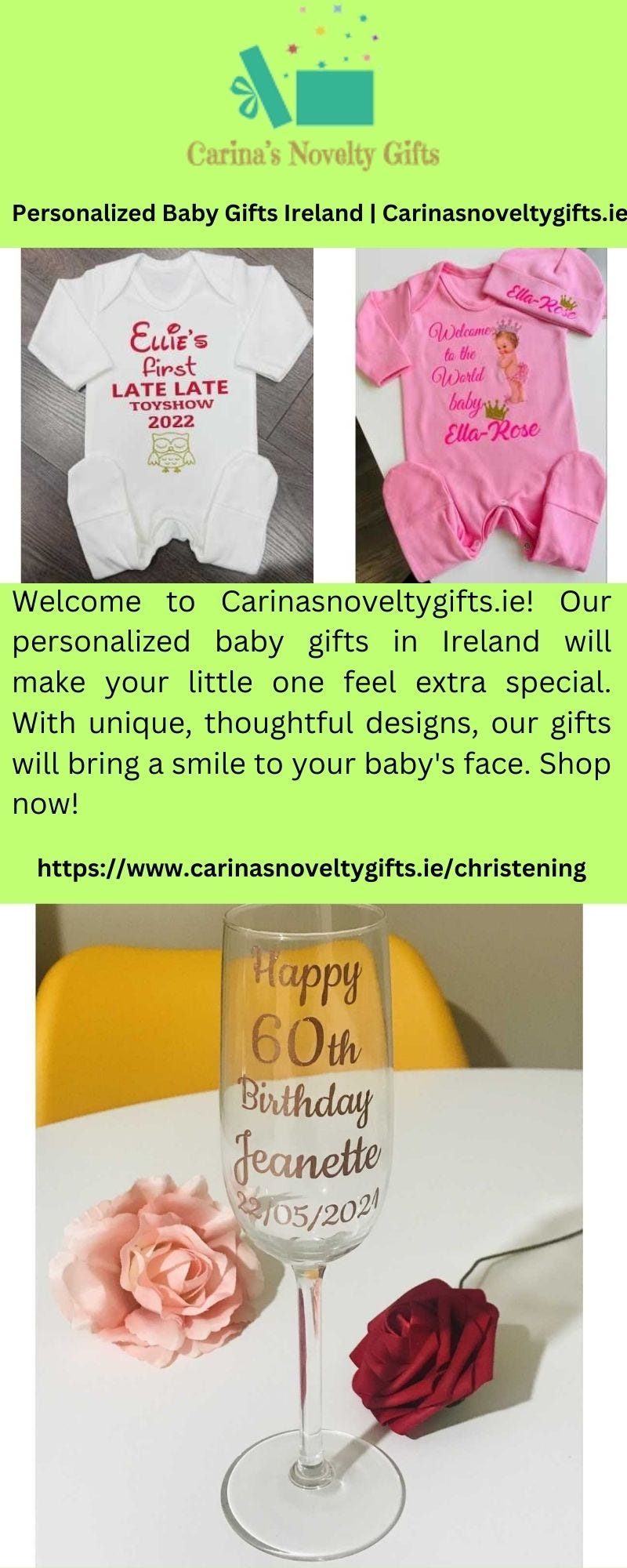 Personalized Baby Gifts Ireland Carinasnoveltygifts.ie