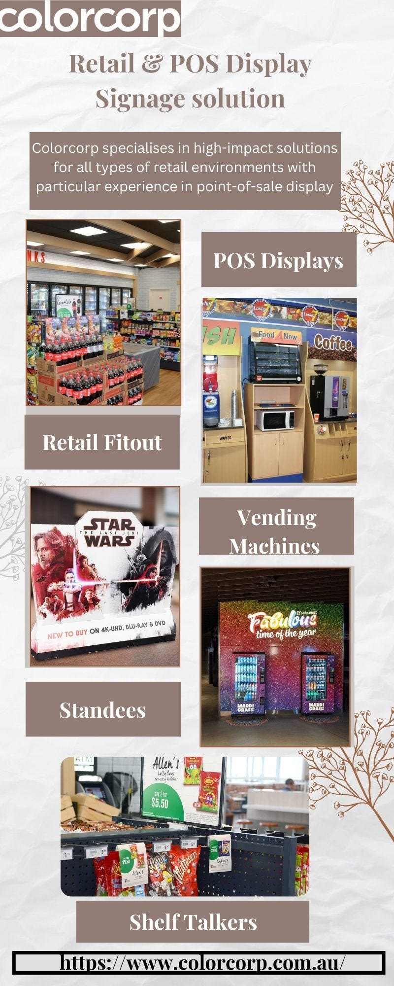 Retail & POS Display Signage solution - Colorcorp Pty Ltd - Medium