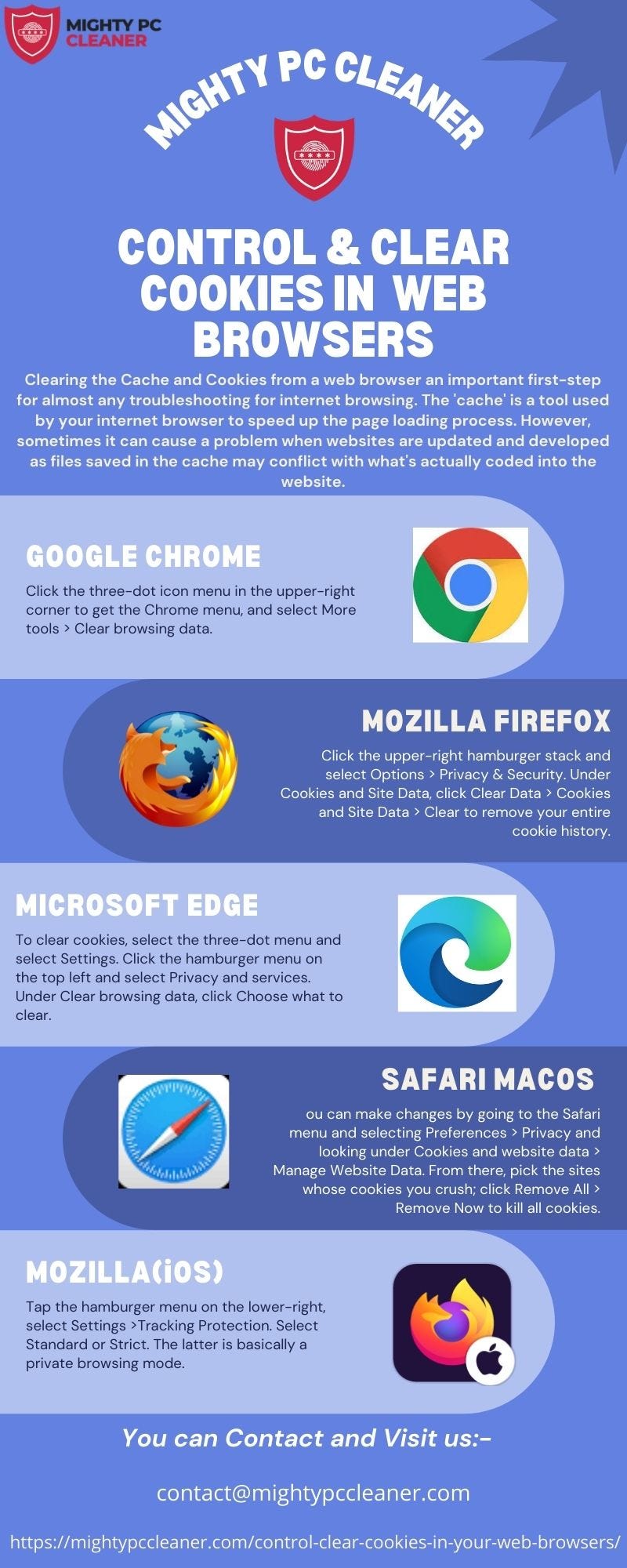 How to Control and Clear Cookies Mighty PC Cleaner Medium