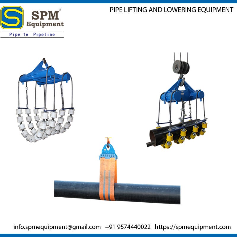 Pipe Lifting and Lowering Equipment Supplier in India SPM Equipment