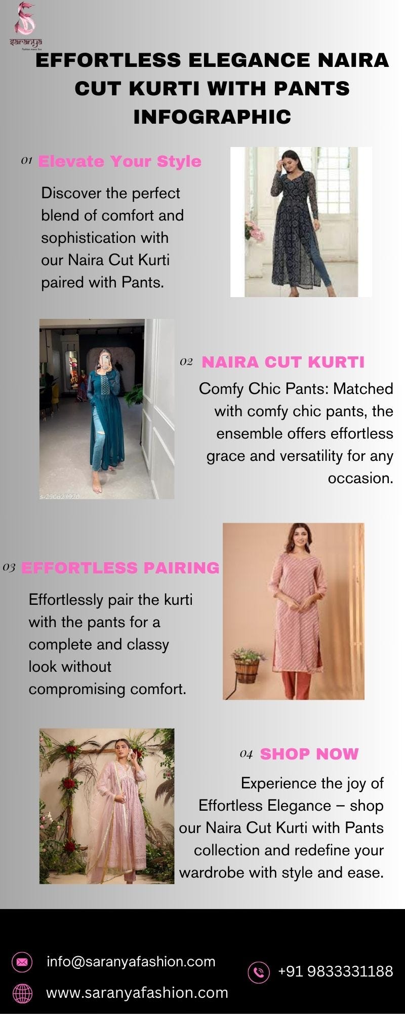 Modern Elegance Redefined: Naira Cut Kurti with Pants Collection