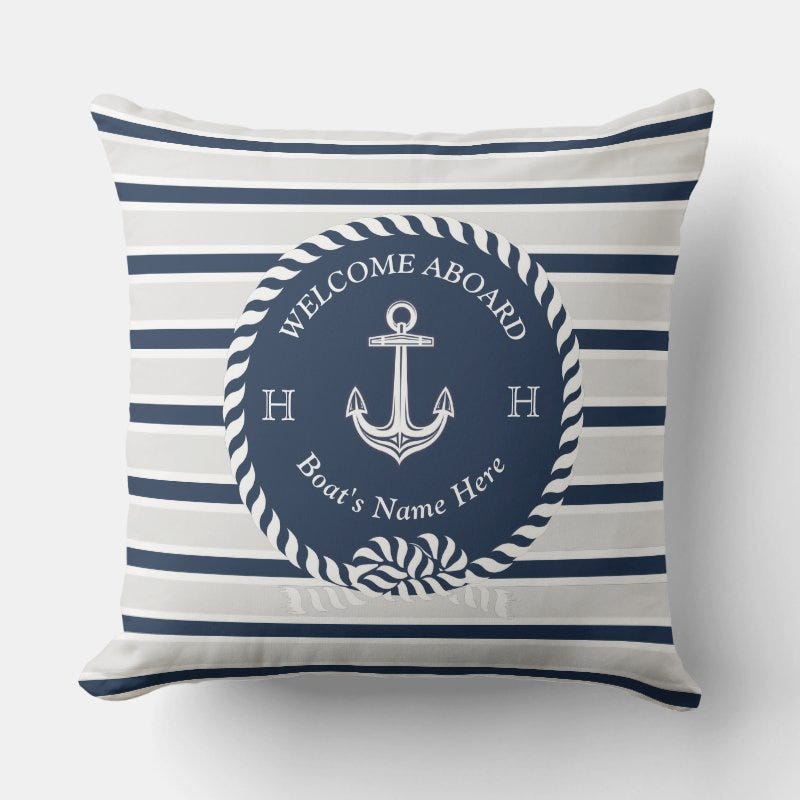 Ahoy! Dive into Comfort with the Nautical Boat Name Anchor Rope