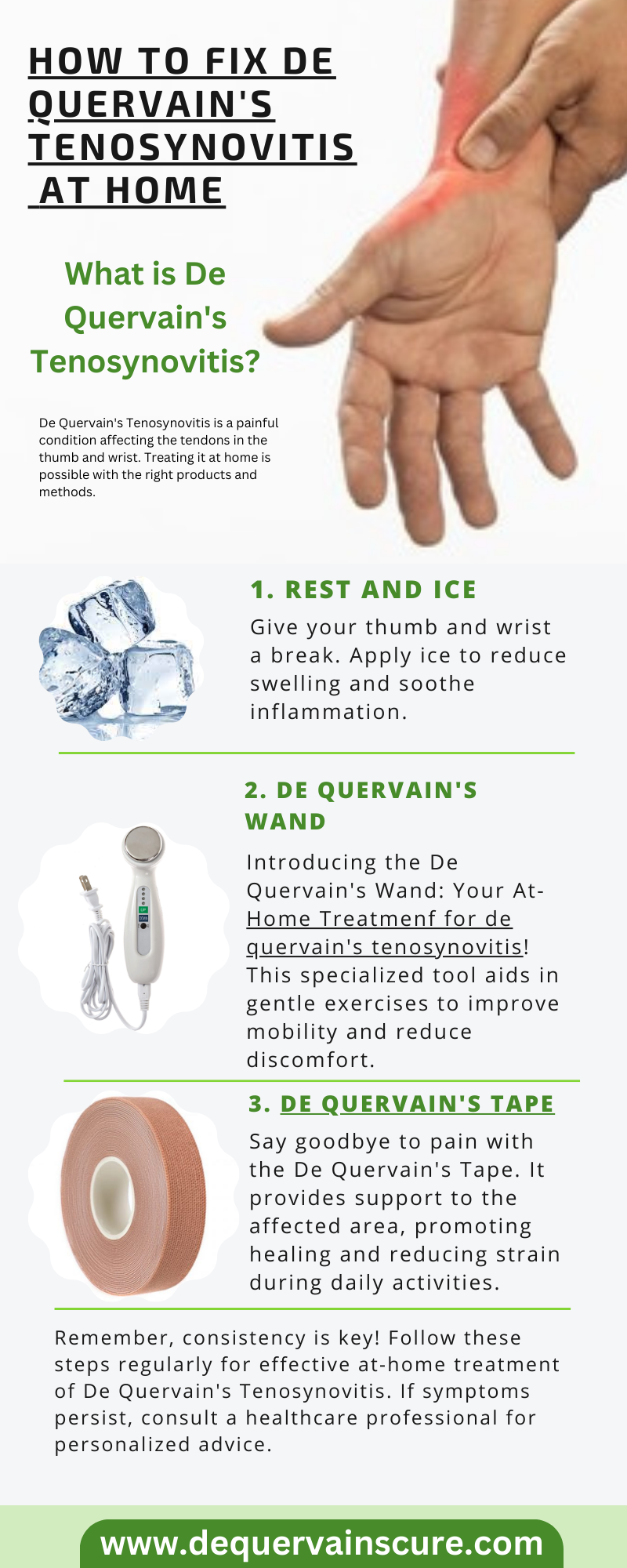 How to fix de quervain’s tenosynovitis at home Dequervaincure Medium