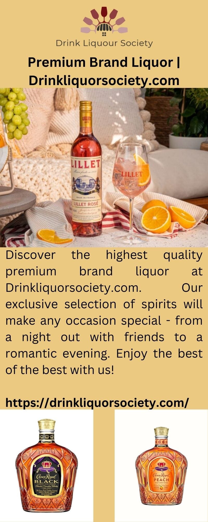 Premium Brand Liquor Drinkliquorsociety Medium