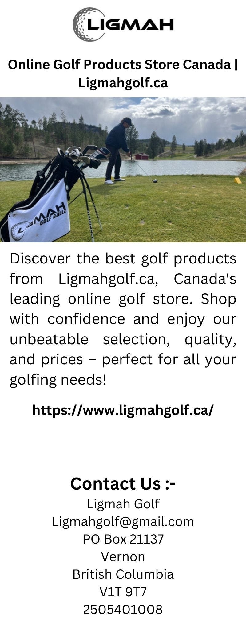 Online Golf Products Store Canada Ligmahgolf.ca - Ligmah Golf