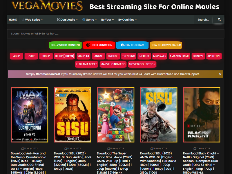 VegamoviesVegamovies The Best Streaming Site For Online Movies James Thomas Medium