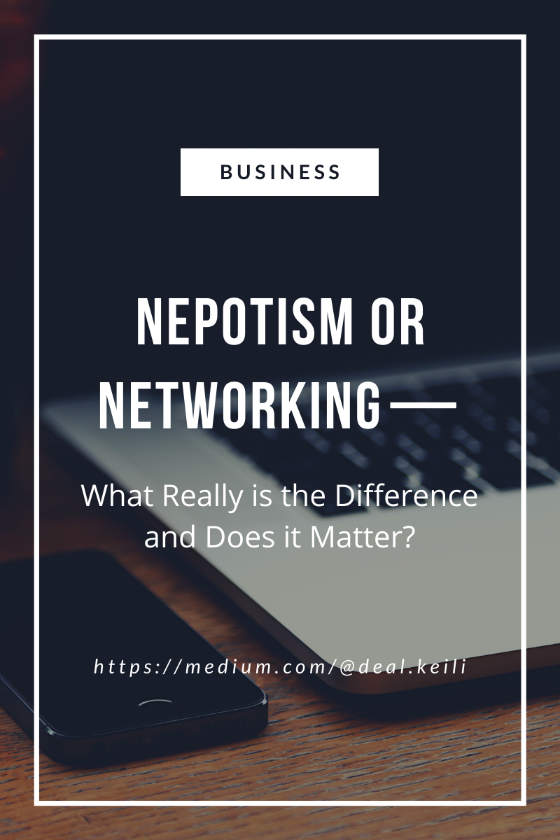 Nepotism or Networking Addressing the Network Gap Medium