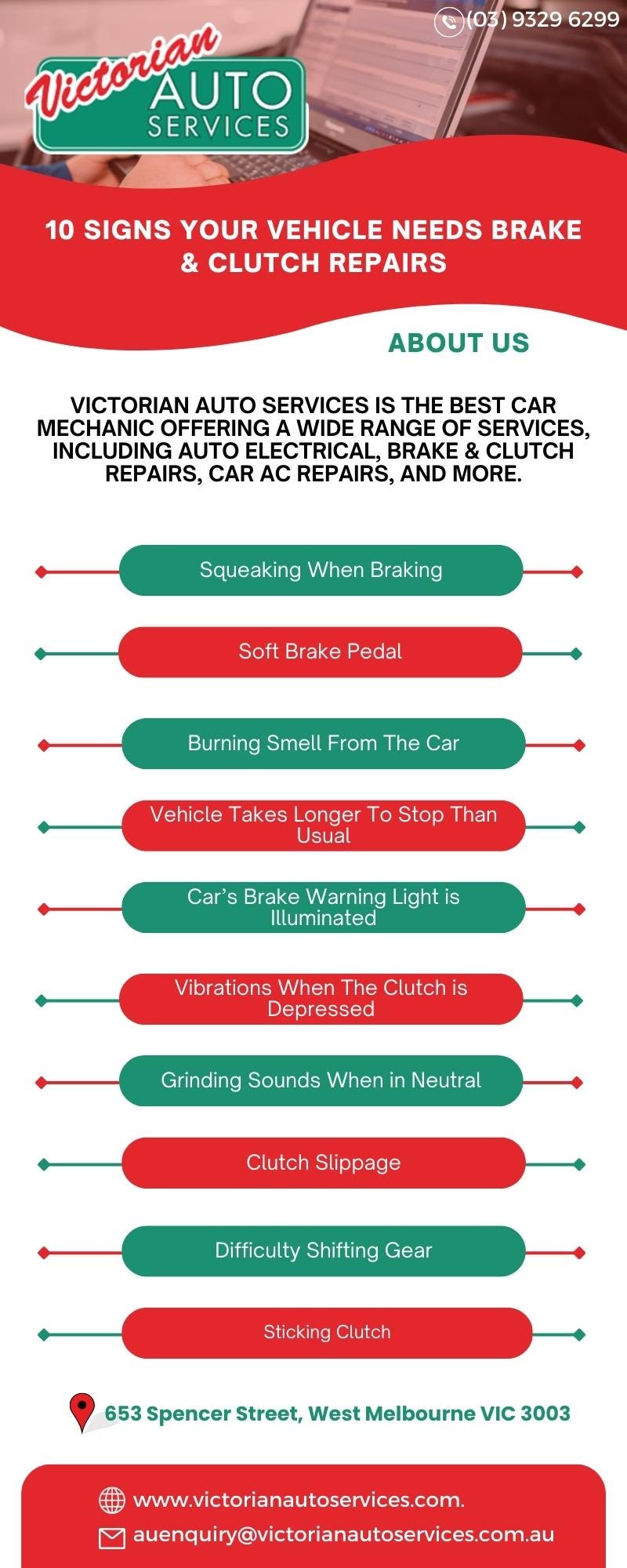 10 Signs Your Vehicle Needs Brake & Clutch Repairs Victorian Auto Services Medium