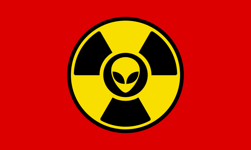 Red Radioactive Logo