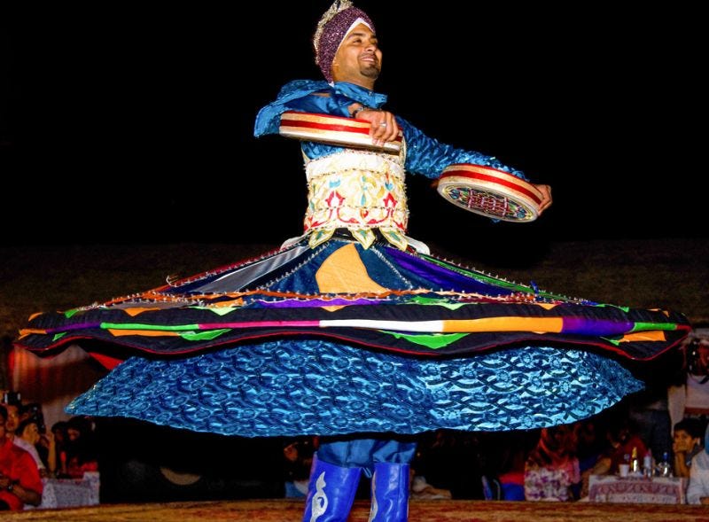 Tanoura Dance Mesmerizing Whirls of Tradition in the Desert Sands by