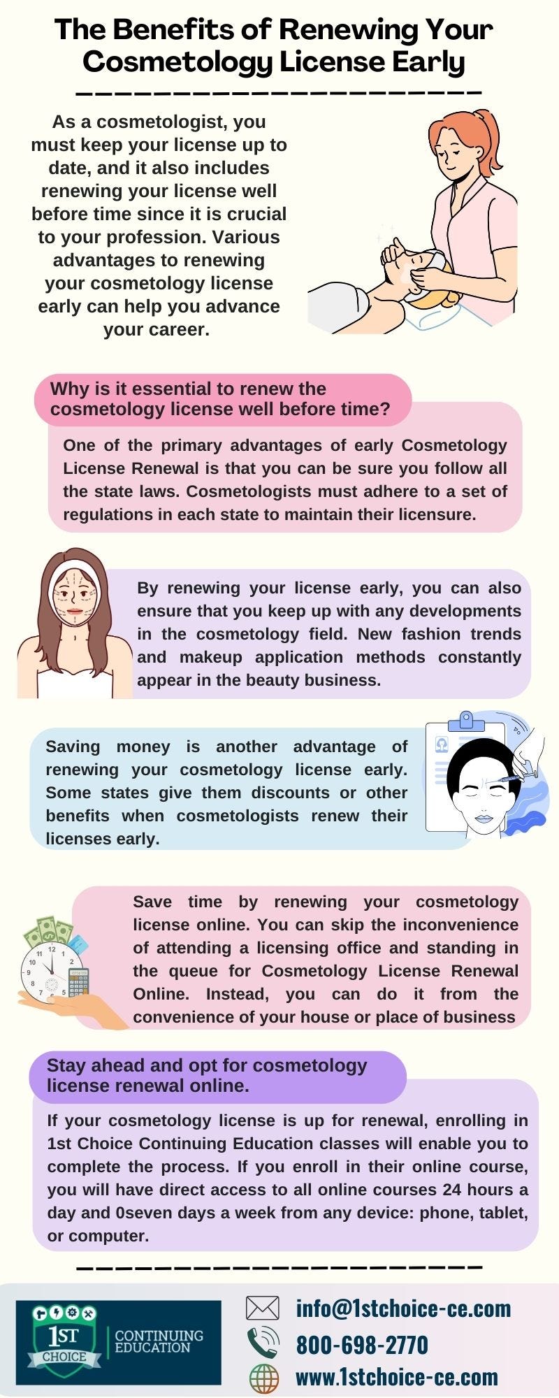 The Benefits of Renewing Your Cosmetology License Early — 1st Choice CE
