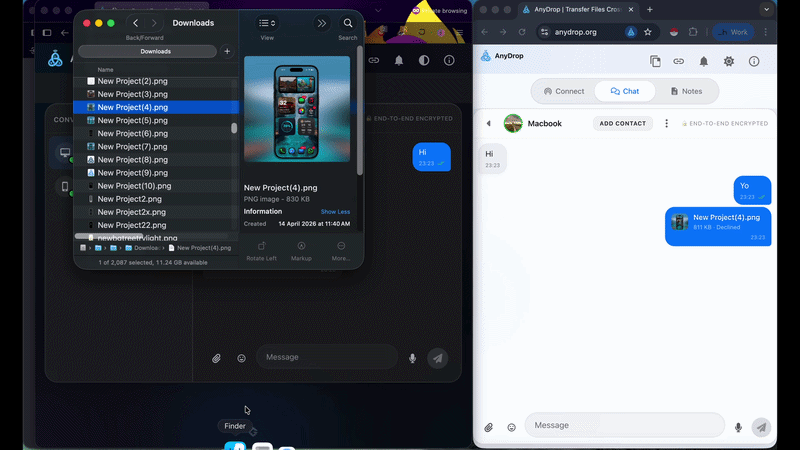 How to Instantly Transfer Files Between Mac, Windows, Iphone and Android easily