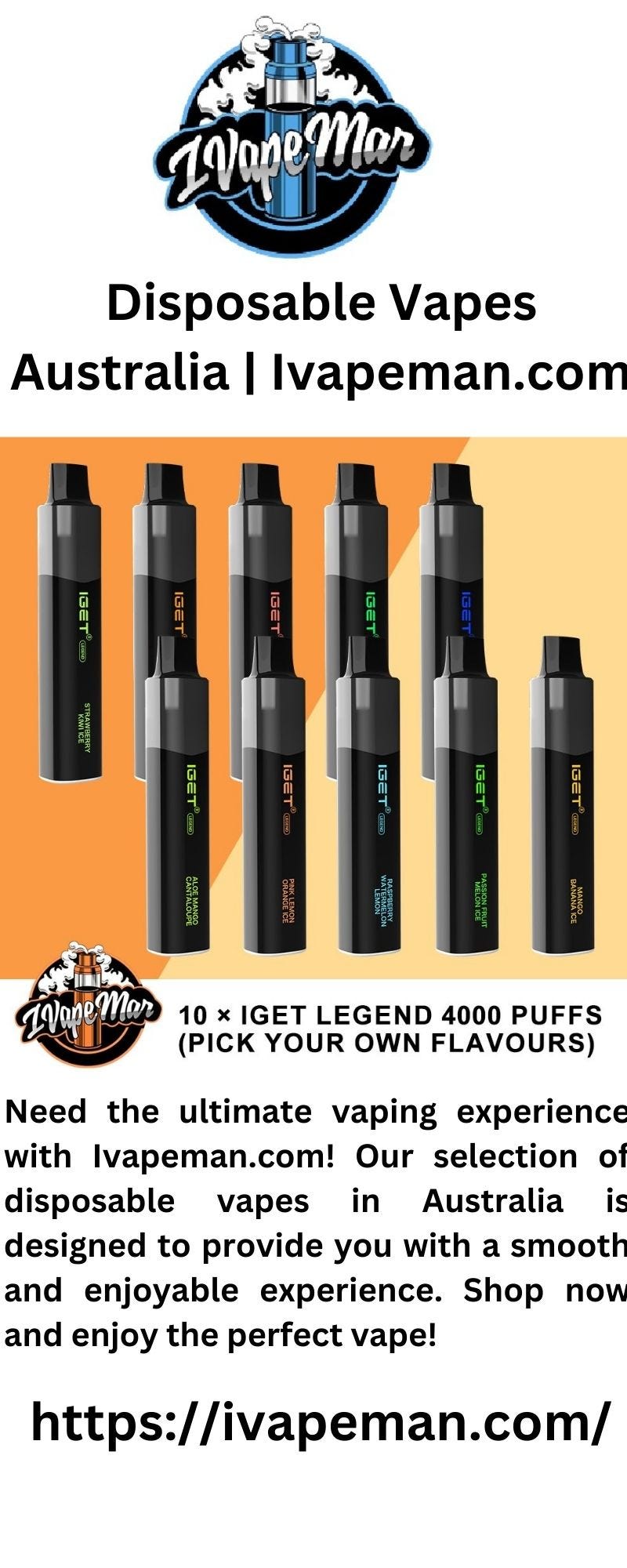 Disposable Vapes Australia Ivapeman Medium