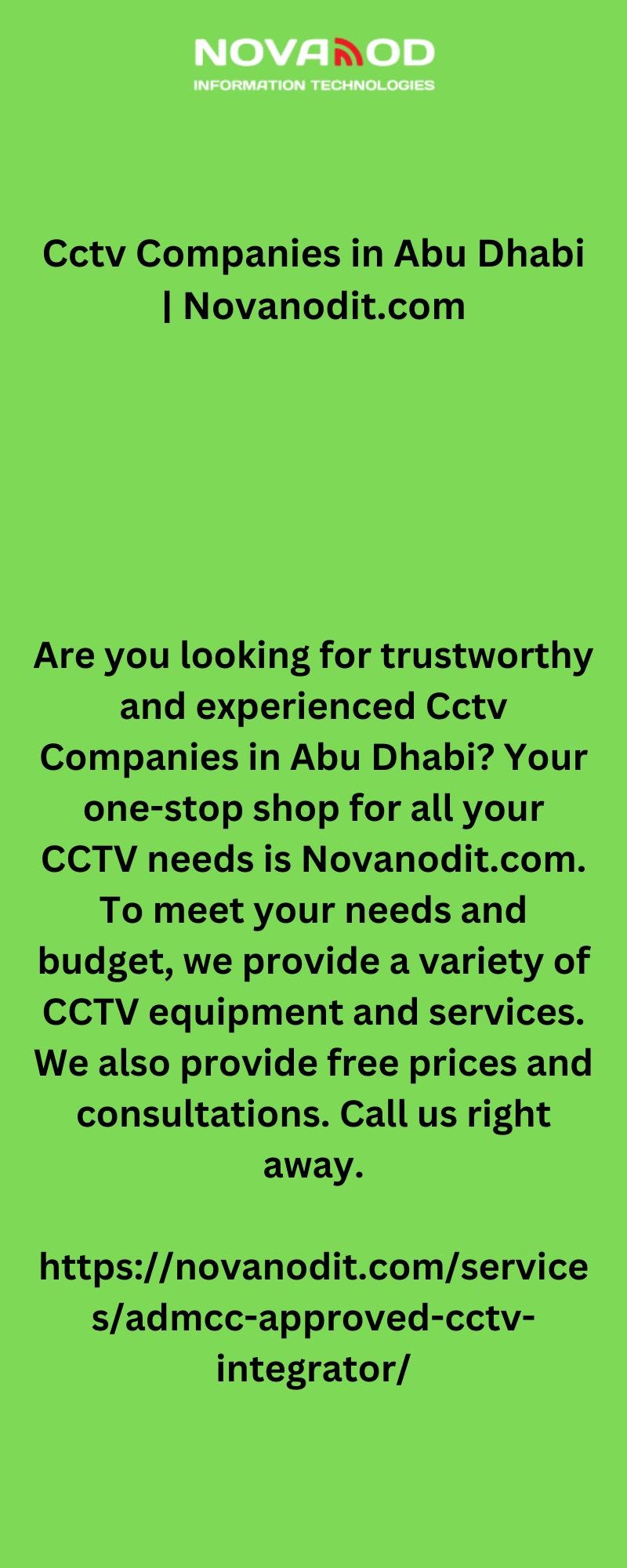 Cctv Companies in Abu Dhabi Novanodinformation Medium