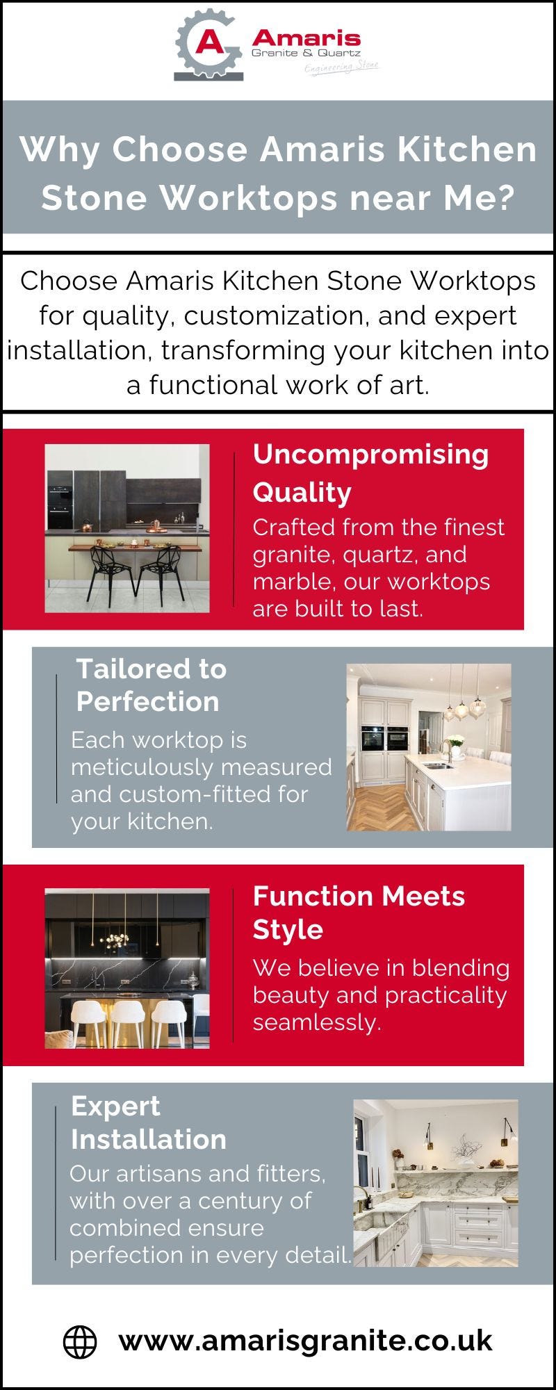 Why Choose Amaris Kitchen Stone Worktops near Me? Amaris Granite