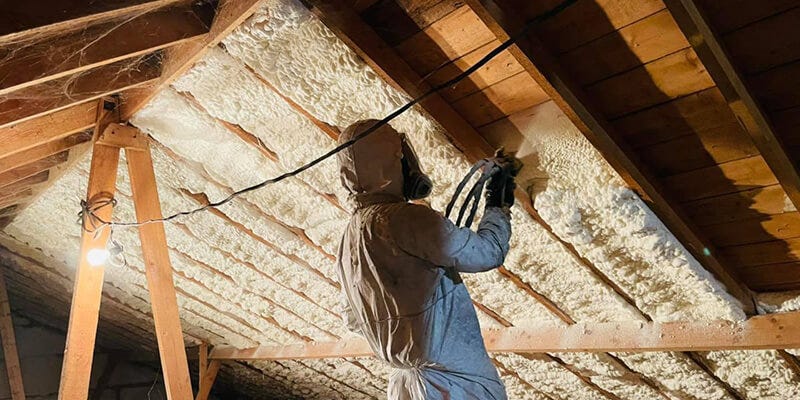 Spray Foam Roofing Insulation - 99Restoration - Medium