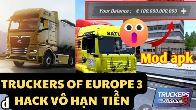 Tai Truckers Of Europe 3 MOD APK (Full Tien, Max Level) V0.6.5