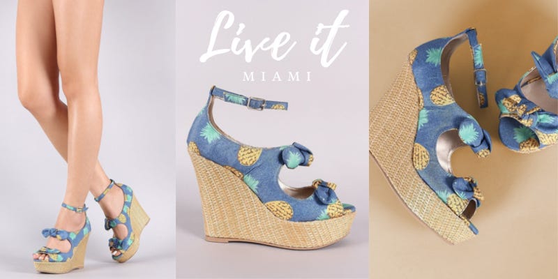 Hot Miami Style Wedge Shoes — Bring the World Down | by Live It Miami |  Medium