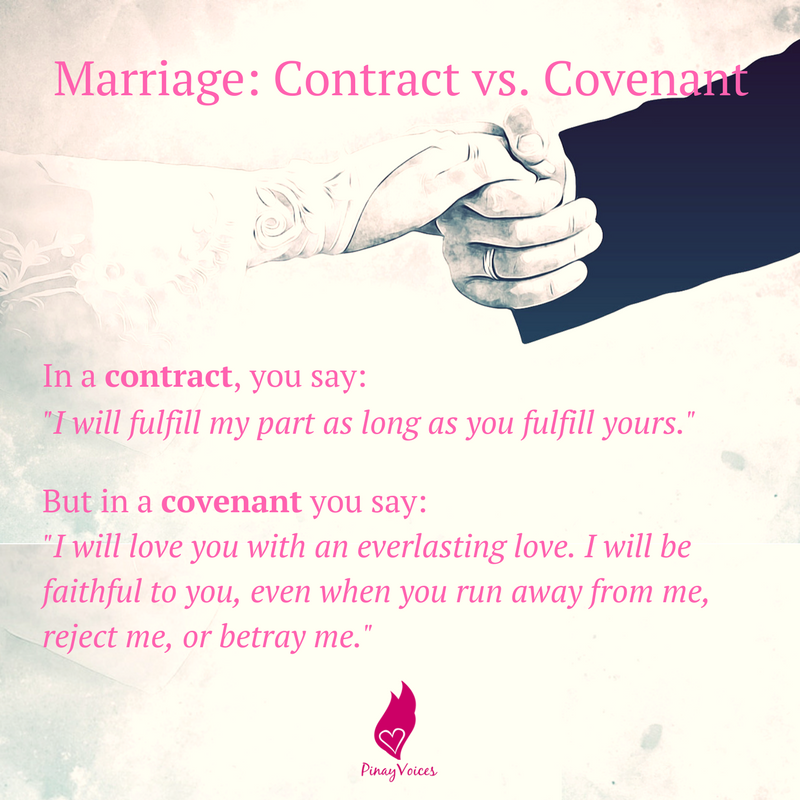 [Graphic] Marriage Contract vs. Covenant by Anna Cosio Medium