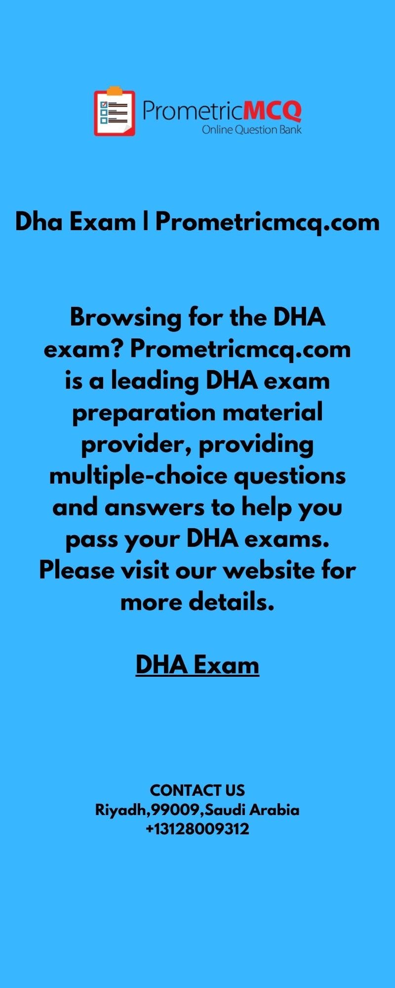Dha Exam prometic exam Medium