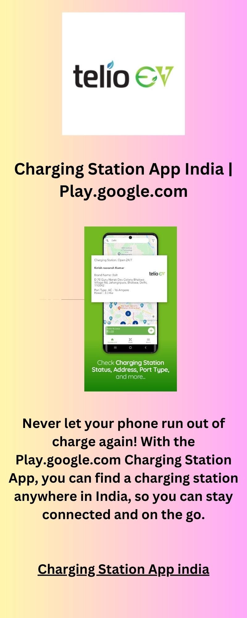 Charging Station App India Telioev Medium