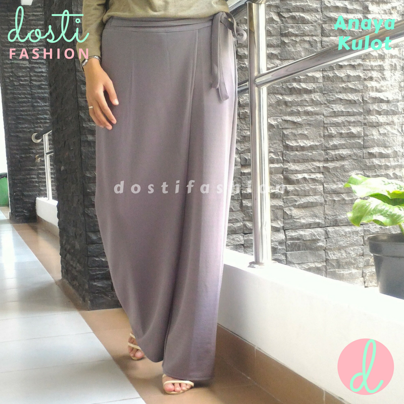 celana kulot jeans pendek wanita lgs