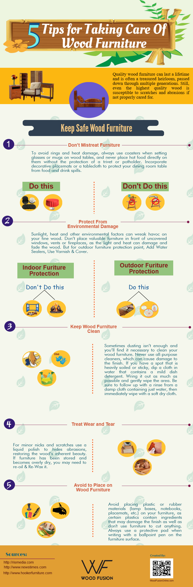 Top 5 Tips for Taking Care of Wood Furniture by Wood Fusion Medium