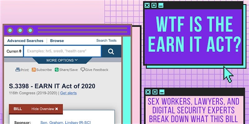 SIGNAL BOOST: ATTEND EARN IT — Zoom ONLINE Call with Sex Workers, Lawyers, and Digital Security…