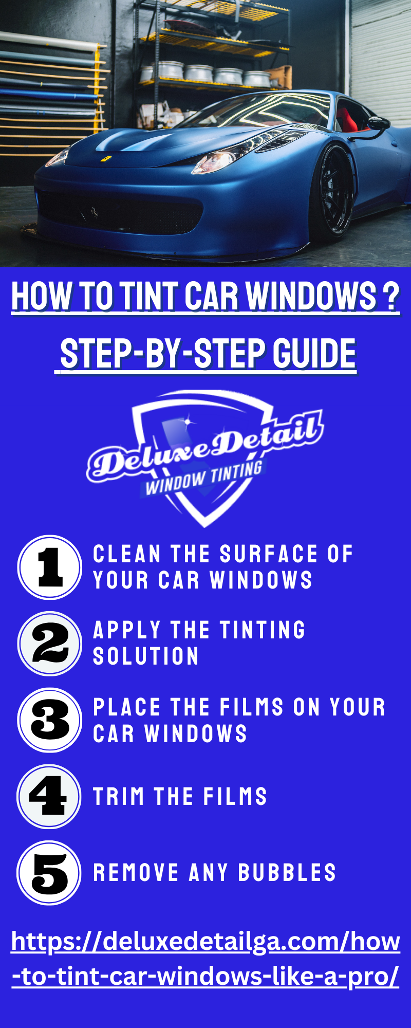 How to Tint Car Windows? Deluxe Detail Window Tinting Medium