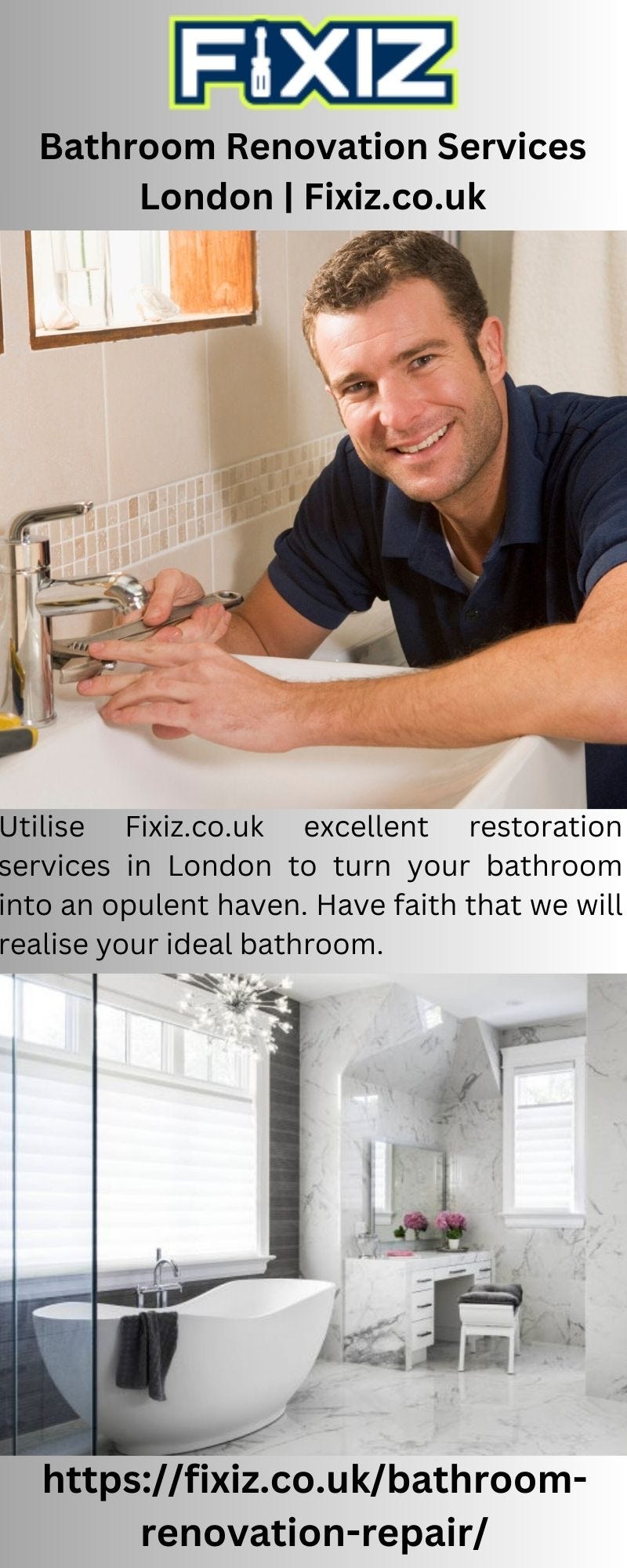 Bathroom Renovation Services London | Fixiz.co.uk - Fixiz London - Medium