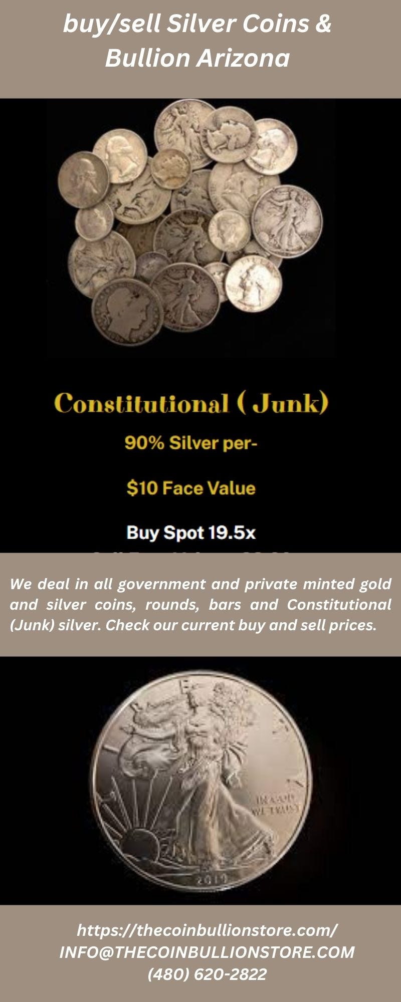 Buy/Sell Silver Coins & Bullion Arizona The Coin Bullion Store Medium