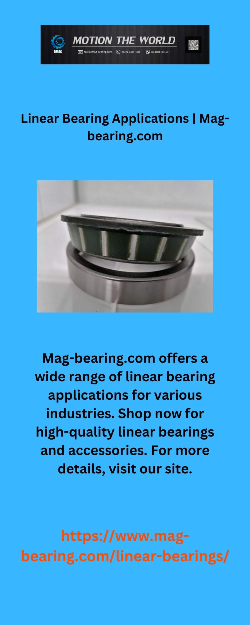 Linear Bearing Applications Magbearing Medium