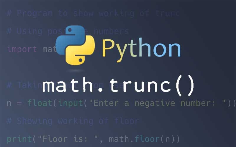 Python Math Trunc. When we truncate a number, we remove… | by Mark Ai ...