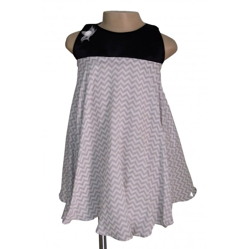 Feyi Dress - Chevron