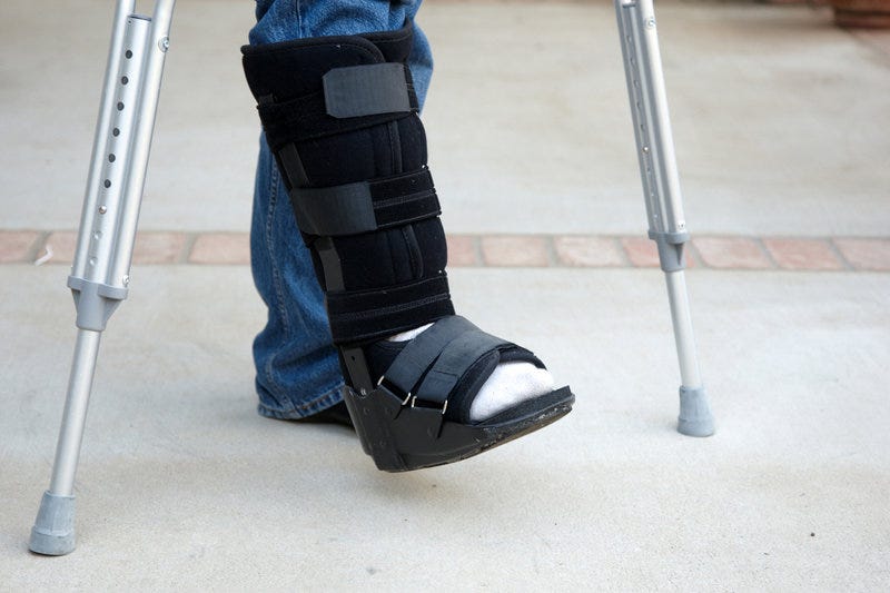 Yes, You Need Crutches with a Walking Boot | by Stacey Anderson | Medium